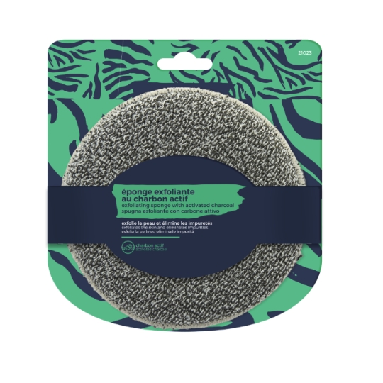 Eponge Exfoliante au Charbon Actif USHUAIA