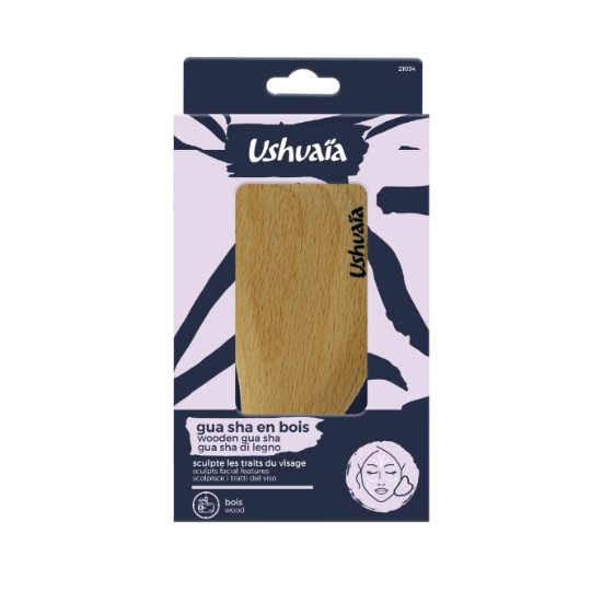 Gua Sha en Bois Sculpte les Traits du Visage USHUAIA