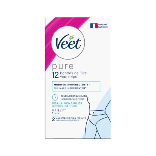 Bandes de Cire Maillot Peaux Sensibles Maillot Pure VEET