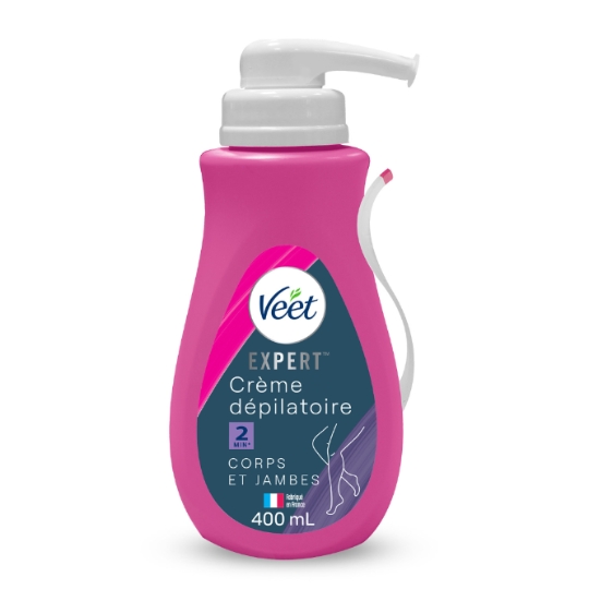 Crème Dépilatoire Expert Corps et Jambes Peau Douce au Beurre de Karité VEET
