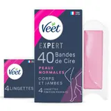 Bandes de cire Froide Corps Jambes Peaux Normales Longue Durée Expert Easy-Gel VEET