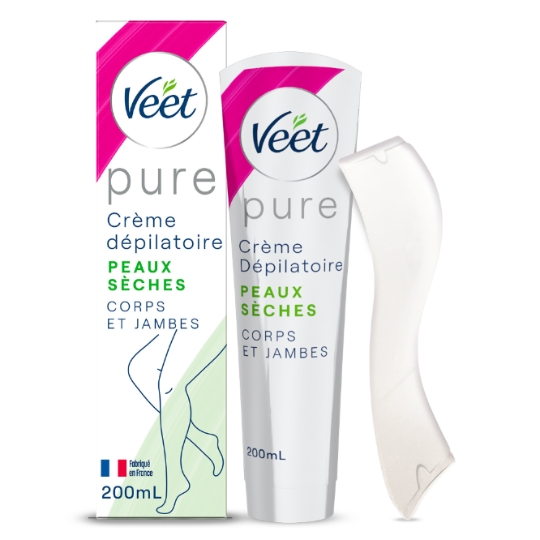 Crème Dépilatoire Corps et Jambes Peau Sèche et Sensible Sans Odeur VEET