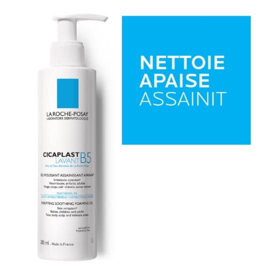 Gel moussant Visage Corps Lèvre Irritations Apaise Cicaplast B5 LA ROCHE POSAY
