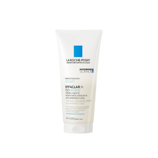 Crème Lavante Hydratante Apaisante Anti-Imperfections Visage Peau à Imperfections Effaclar H Iso-Biome LA ROCHE POSAY