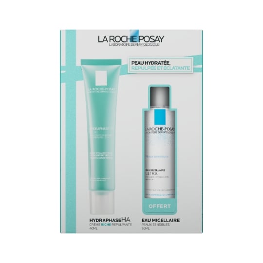 Coffret Soin Visage Peaux Sèches Acide Hyaluronique 2 Produits Hydraphase HA LA ROCHE POSAY