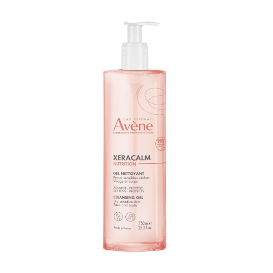 Gel douche Visage et Corps Peaux Sensibles et Sèches Nutrition Xeracalm AVENE