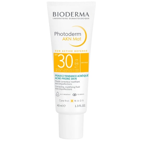 Crème solaire Visage Matifiante Anti-imperfections Spf30 Photoderm AKN Mat BIODERMA