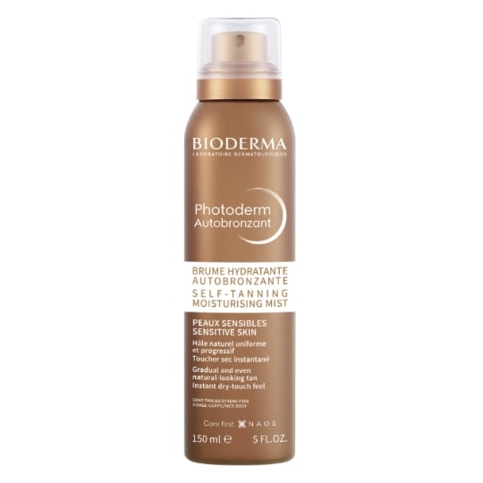Autobronzant Brume Corps Hâle Naturel Peaux Sensibles Hydratante Photoderm BIODERMA
