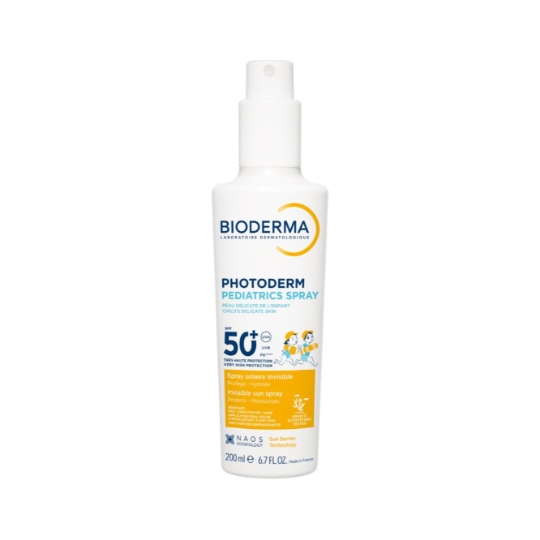 Crème solaire Spray Enfant Peau Sensible Très Haute Protection Spf 50+ Multi-résistant Photoderm Pediatrics BIODERMA