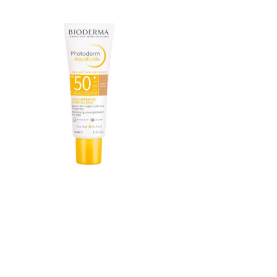 Crème solaire Visage Peau Sensible Très Haute Protection Spf 50+ Photoderm Aquafluide BIODERMA