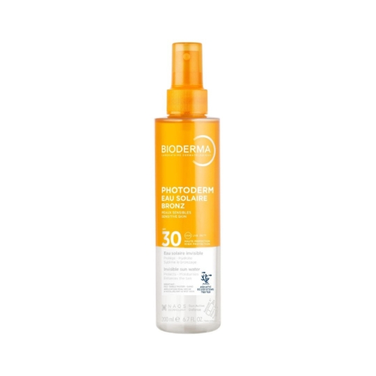Eau solaire Visage Corps Cheveux Spf 30 Optimise et Prolonge le Bronzage Photoderm BIODERMA