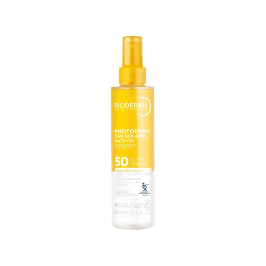 Eau solaire Visage Corps et Cheveux Anti-oxydante Protège du Vieillissement Cutané et Hydrate Spf 50 Photoderm BIODERMA