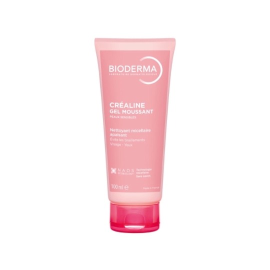Gel moussant Nettoyant Doux Peau Sensible Créaline BIODERMA