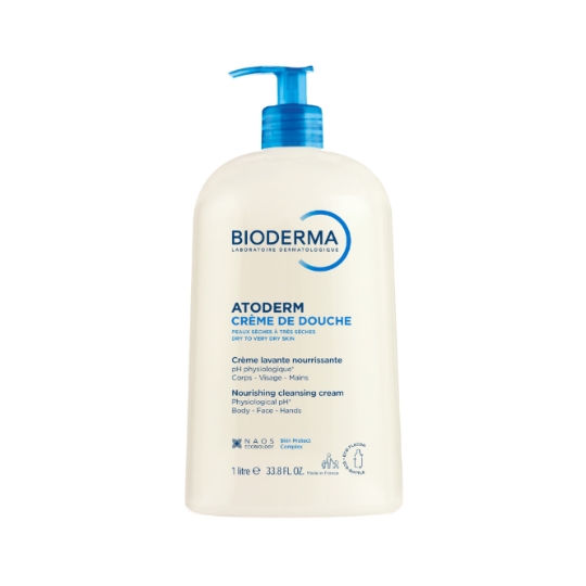 Crème de douche Visage et Corps Peaux Sensibles Nettoie et Protège Atoderm BIODERMA