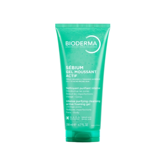 Gel Visage Peaux à Imperfections Nettoyant Purifiant Intense Moussant Sébium BIODERMA