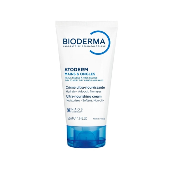 Crème Mains et Ongles Répare Protège et Apaise Peaux Sensibles Atoderm BIODERMA