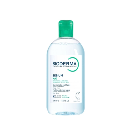 Eau micellaire Visage Peau Mixte à Grasse Nettoyante Purifiante Sébium H2O BIODERMA