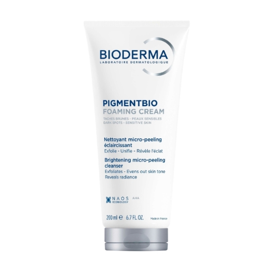 Nettoyant Visage Peaux Sensibles Éclaircissant Exfoliant Unifiant Illuminateur Anti-tâches Brunes Moussant Bio BIODERMA