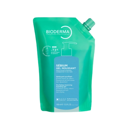 Gel Moussant  Nettoyant Purifiant Sébium - Eco Recharge BIODERMA