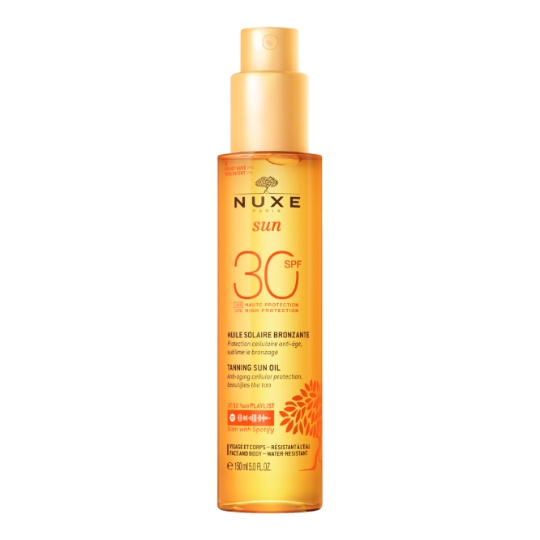 Huile solaire Visage Corps Bronzante Haute Protection Spf 30 NUXE