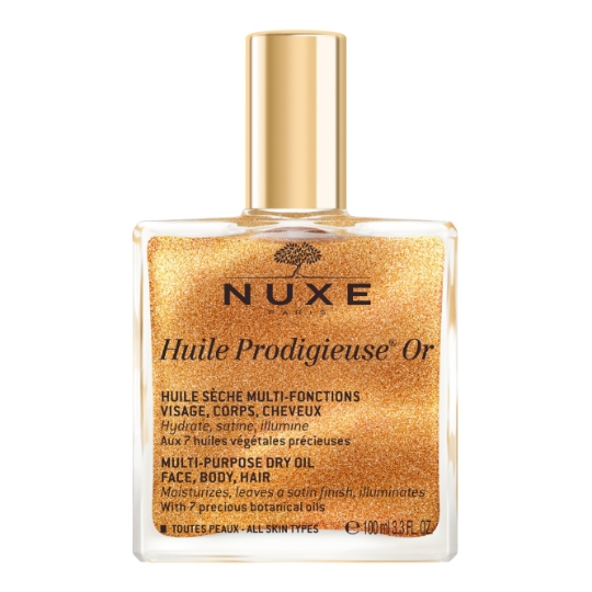 Huile Corps Cheveux Multi-usages Nourrissante et Illuminatrice Prodigieuse Or NUXE