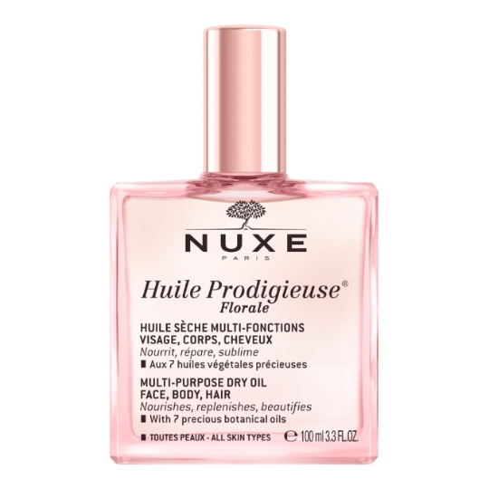 Huile Sèche Corps Cheveux Multi-usages Hydratante et Sublimante Prodigieuse Florale NUXE