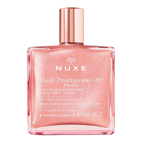 Huile Corps Visage Cheveux Hydrate Satine Illumine Or Florale NUXE