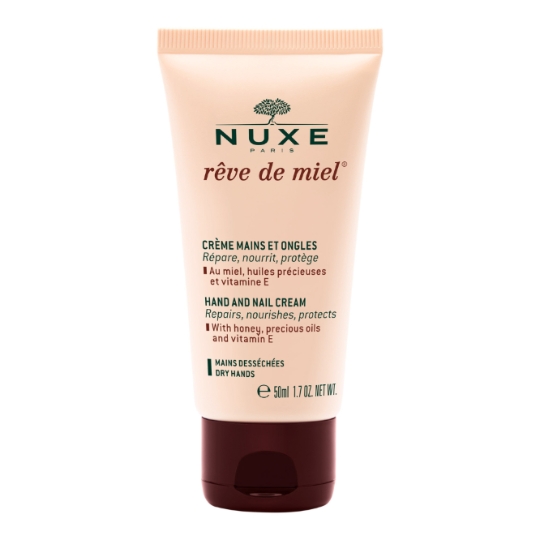 Crème Mains et Ongles Nourrit et Répare au Miel Huiles Végétales Précieuses Rêve de Miel NUXE