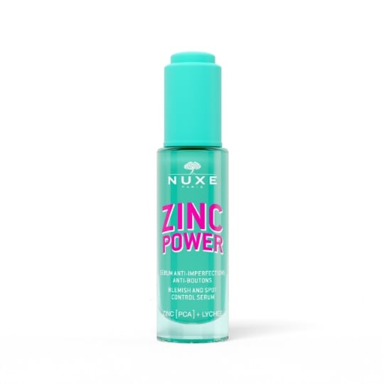 Sérum Anti-Imperfections Anti-Boutons Visage Zinc PCA Lychee Pastèque Menthe Zinc Power NUXE
