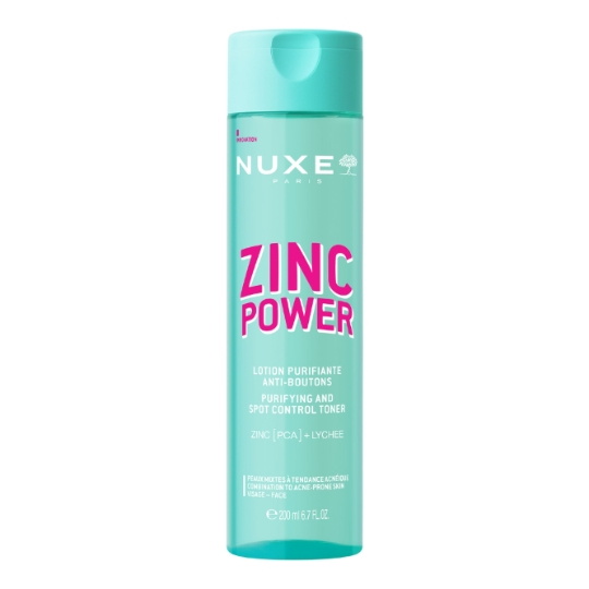 Lotion Purifiante Anti-Boutons Visage Peaux Mixtes à Tendance Acnéique Zinc Power NUXE