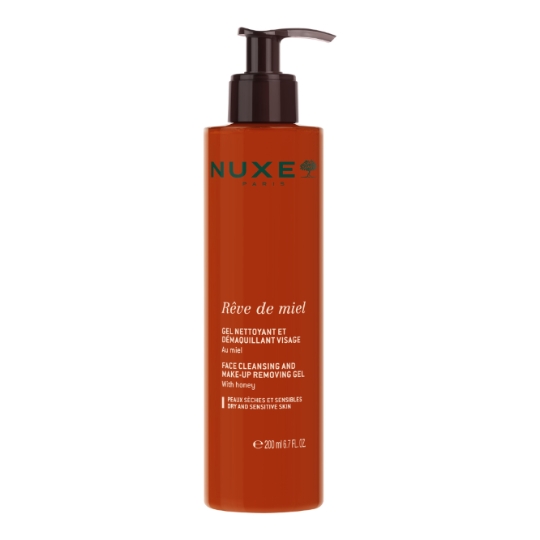 Gel Nettoyant et Démaquillant Visage au Miel pour Peaux Sèches et Sensibles Rêve de Miel NUXE