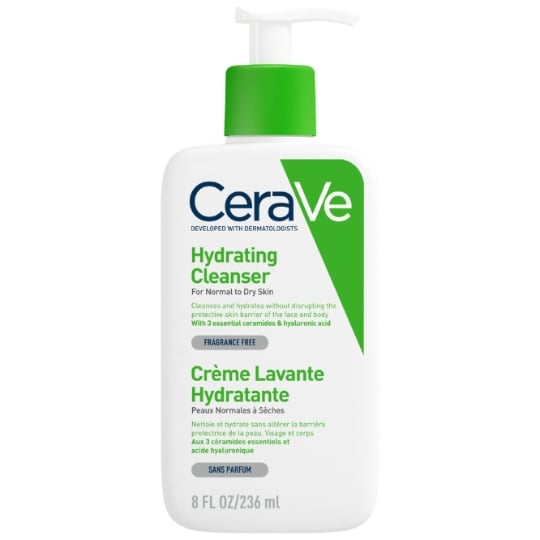 Crème de douche Visage et Corps Peaux Sèches Hydratant CERAVE