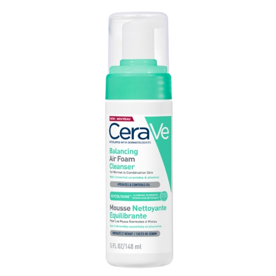 Mousse Nettoyante Équilibrante Pour Peaux Normales à Mixtes Aux 3 Céramides Essentiels Et Allantoïne Hydrate Et Réduit L'Excès De Sébum CERAVE