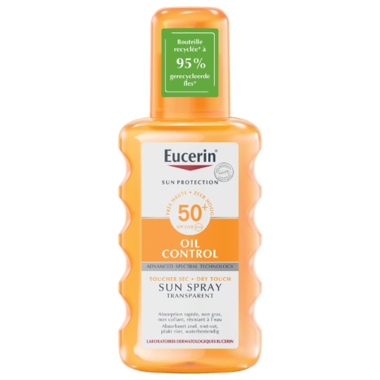 Crème solaire Spray Transparent Corps Peaux Sensibles Spf 50 EUCERIN