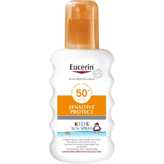 Crème solaire Enfant Peau Sensible Très Haute Protection Spf 50+ Très Résistant à l'Eau EUCERIN