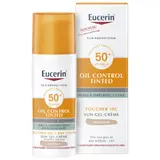 Crème solaire Solaire Visage Peau Sensible Grasse à imperfections Très Haute Protection Spf 50+ Teintée Medium Oil Control EUCERIN