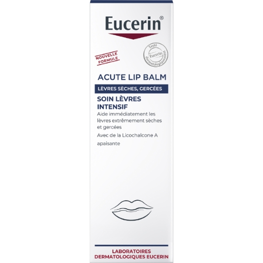 Baume à lèvres Calmant Intensif Lèvres Sèches et Gercées Peaux Atopiques EUCERIN