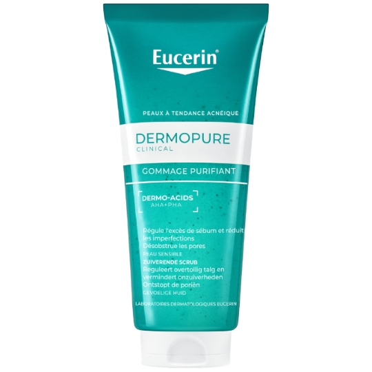 Gommage Visage Peau à Imperfections Exfoliant Anti-points noirs Dermo Pure EUCERIN