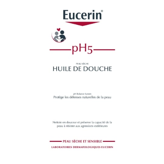 Huile de douche Peaux Sèches et Sensibles Maintien du pH Naturel pH5 EUCERIN