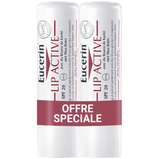 Soin Actif Lèvres Spf 20 avec du Beurre de Karité pour Peau Sensible EUCERIN