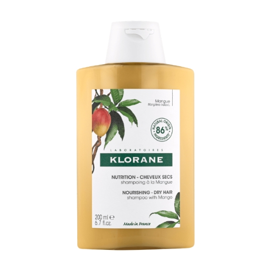 Shampoing Cheveux Secs Nutrition Mangue KLORANE