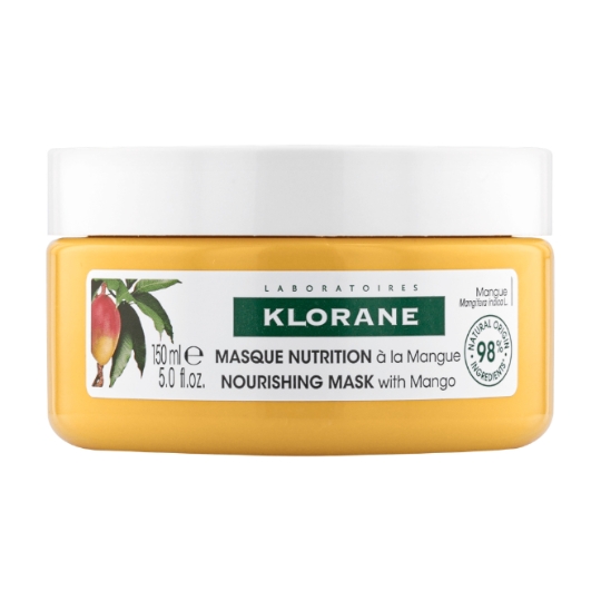 Masque Nutrition Cheveux Secs au Beurre de Mangue KLORANE