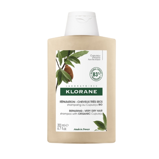 Shampoing Cheveux Très Secs Abîmés Réparation Nutritif Beurre de Cupuaçu Bio KLORANE