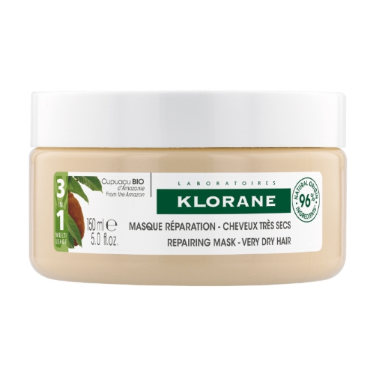 Masque Réparation 3 en 1 Cheveux Très Secs au Cupuaçu Bio KLORANE