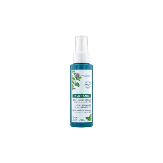 Brume capillaire Détox Purifiante Anti-Pollution Cheveux Normaux à la Menthe Bio Sans Rinçage KLORANE