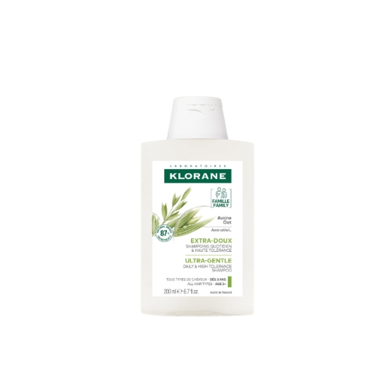 Shampoing Extra Doux Cheveux de Toute la Famille à l'Avoine Bio KLORANE