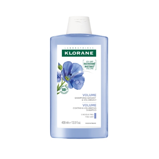 Shampoing Volume et Légèreté Cheveux Fins Fibres de Lin Bio KLORANE