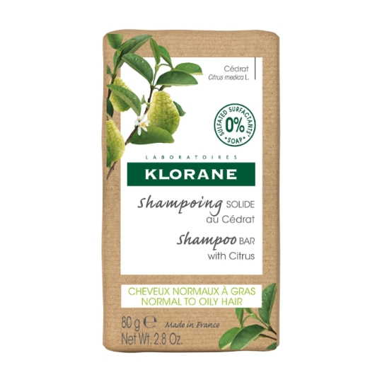 Savon Solide Cheveux Normaux à Gras Tonifiant au Cédrat KLORANE