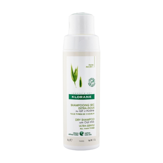 Shampoing Sec Tous Types de Cheveux Extra Doux au Lait d'Avoine KLORANE