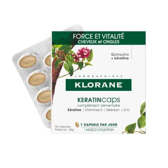 Complément alimentaire Force Vitalité Cheveux et Ongles KLORANE
